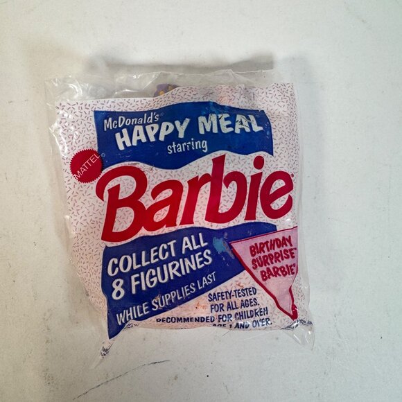 1990 McDonalds Barbie Happy Meal Toys Lot of 5 Sealed Vtg Figures Cake Toppers - Picture 7 of 14